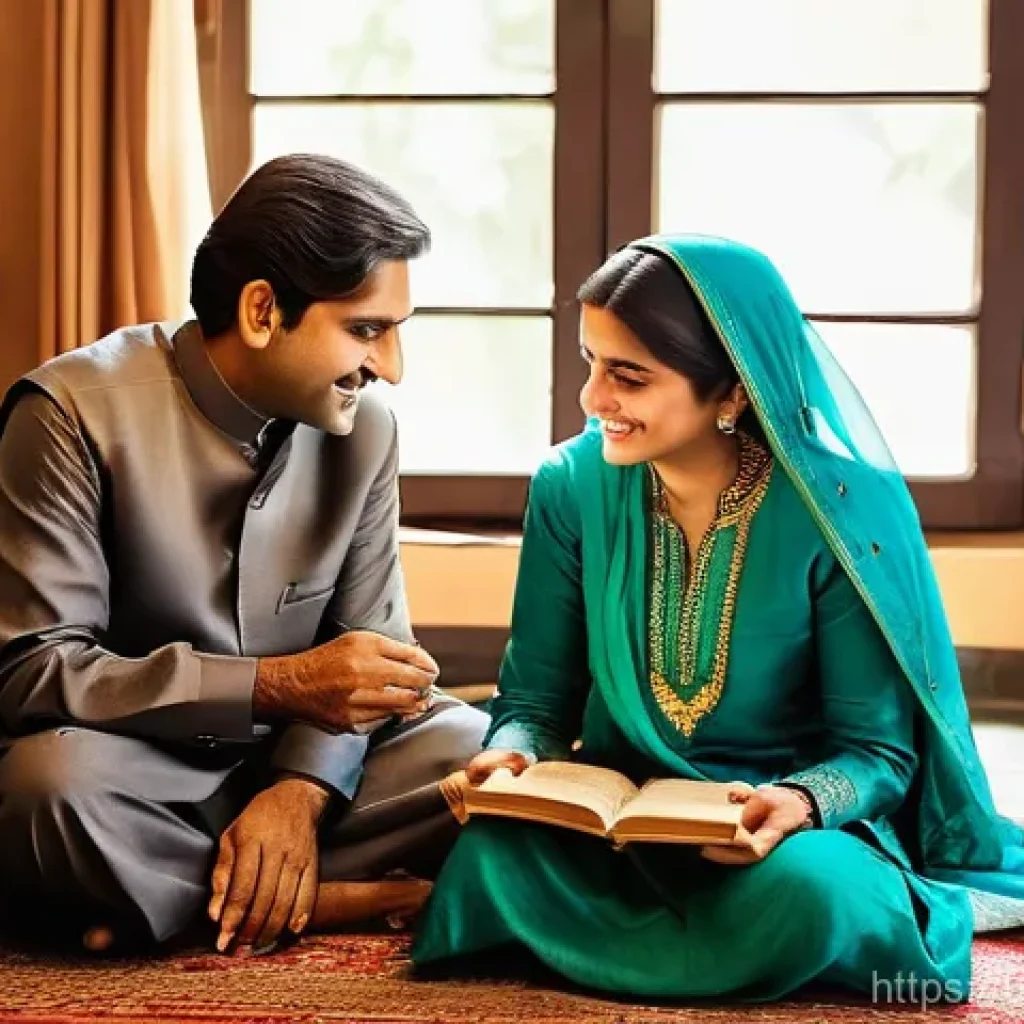 부모와의 부 대화에서의 효과적인 질문 - **Prompt:** A heartwarming scene featuring an adult daughter, in her late 20s, respectfully listenin...