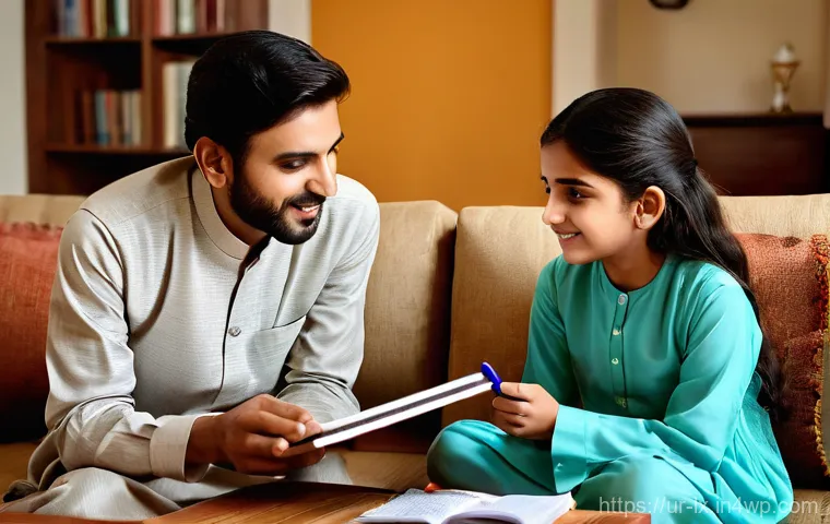 부모에게 재정 전문성 보여주기 - **Prompt 1: Intergenerational Financial Harmony**
    "A cozy, brightly lit living room in a modern ...