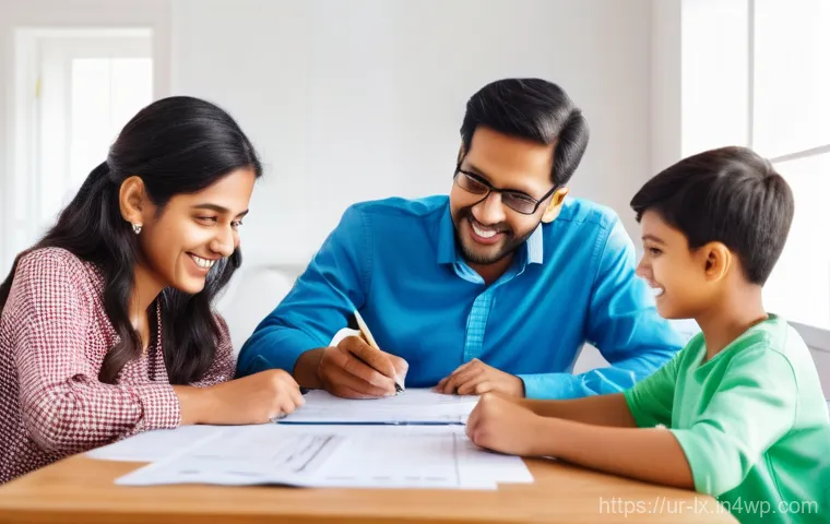 부모의 재정적 결정을 존중하는 법 - **Prompt 2: "Bridging Financial Worlds: Digital Literacy for Parents"**
    A contemporary and brigh...