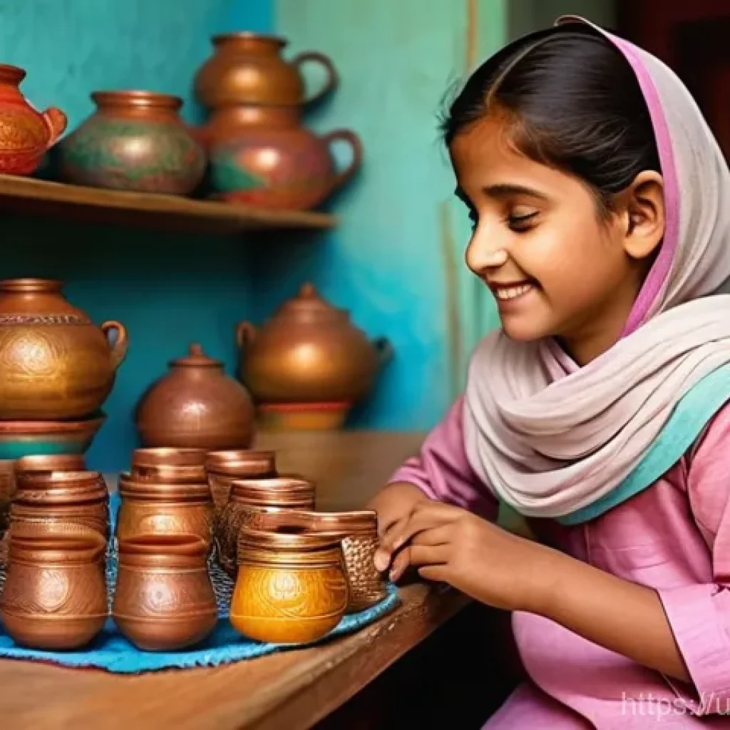 자녀와 재정적 가치 공유하기 - **Prompt:** A cheerful, bright-eyed child, approximately 7-9 years old, wearing modest, comfortable ...