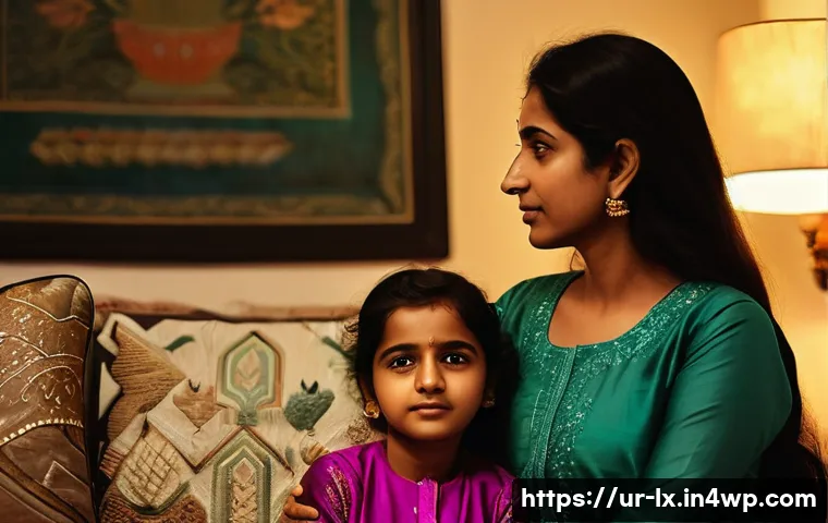 부모와 자녀 간의 대화 개선 방법 - **Prompt:** A heartwarming scene of a Pakistani mother, in her mid-30s, wearing a modest yet elegant...