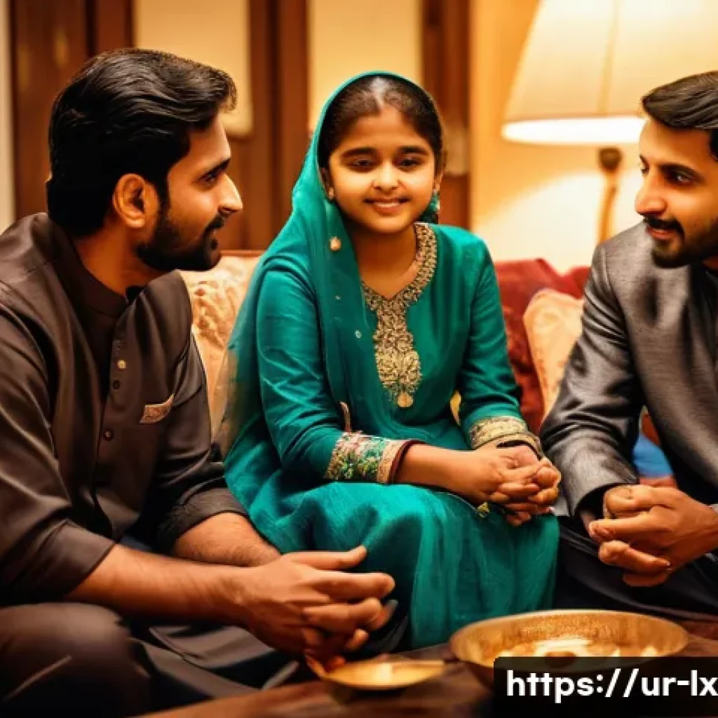 부모와의 대화에서 유용한 질문들 - A warm and intimate family living room scene showing a South Asian family of three generations engag...